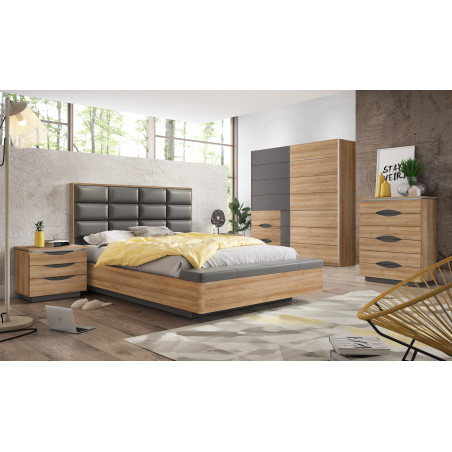 Dulap Cu Oglinda Unbound, Riviera Oak Si Uni Wolfram Grey, 200.1 Cm-01
