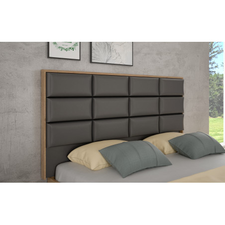 Pat Unbound Cu Dimensiune Saltea 150 x 190 Cm, Capatai Inclus si Somiera RabatabilaRiviera Oak Si Uni Wolfram Grey-01