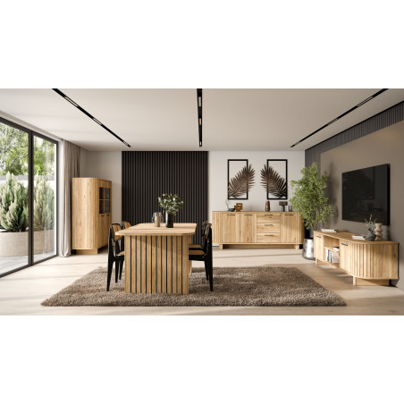 Bufet Cu 3 Usi Si 3 Sertare Forest, 219.5Cm-01