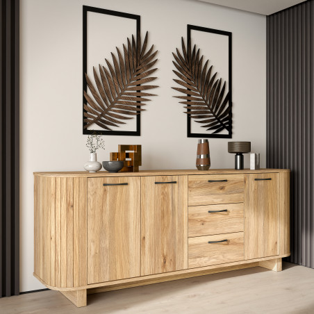 Bufet Cu 3 Usi Si 3 Sertare Forest, 219.5Cm-01