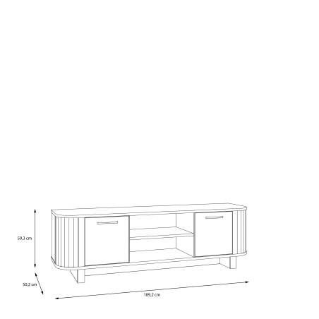 Comoda TV 2 Usi Forest, 189.2 Cm-01
