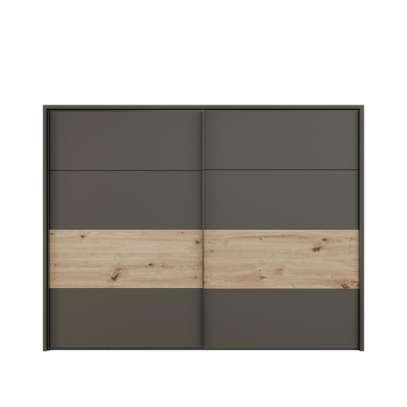 Dulap 2 Usi Culisante Tissint, Artisan Oak, 270 Cm-01