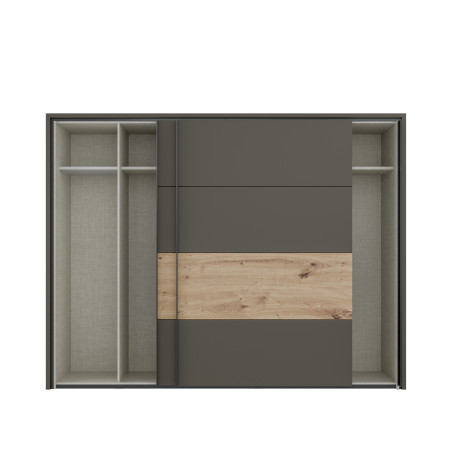 Dulap 2 Usi Culisante Tissint, Artisan Oak, 270 Cm-01