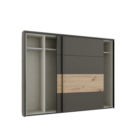 Dulap 2 Usi Culisante Tissint, Artisan Oak, 270 Cm-01