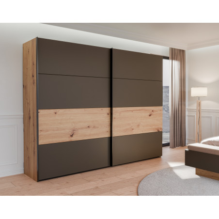 Dulap 2 Usi Culisante Tissint, Artisan Oak, 270 Cm-01