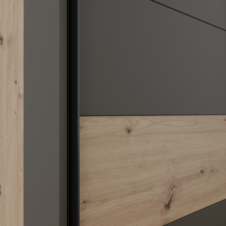 Dulap 2 Usi Culisante Tissint, Artisan Oak, 270 Cm-01