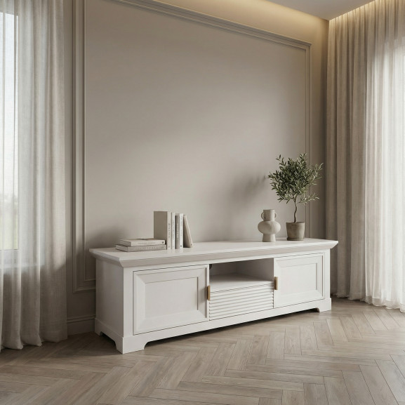 Comoda Tv Cu 2 Usi Si 1 Sertar Verona Kashmir, 154 Cm