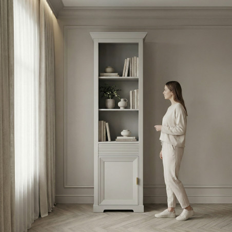 Bibioteca Cu 1 Usa Si 1 Sertar Verona Kashmir, 65.4 Cm-01