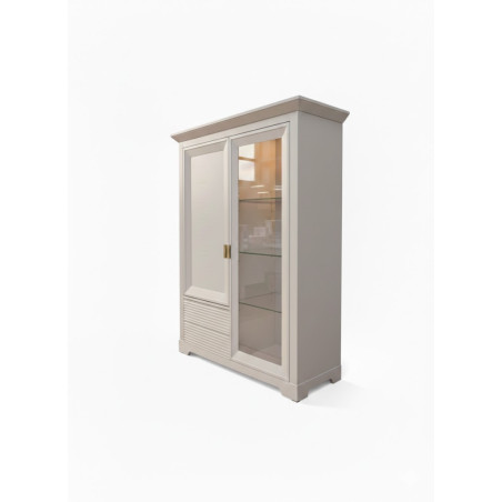 Comoda Bar Verona Kashmir Latime 112.1 cm, Alb, Mobila Living, Sertare Push To Open, Inchidere Silentioasa Usi-01