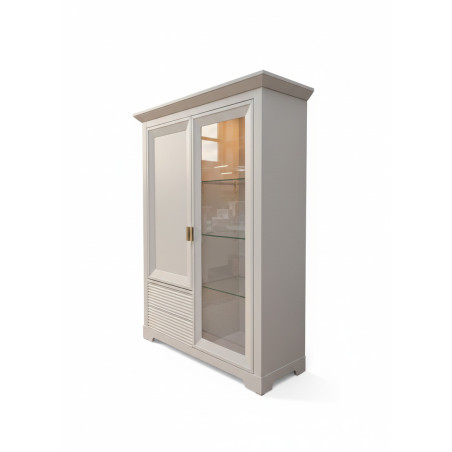 Comoda Bar Verona Kashmir Latime 112.1 cm, Alb, Mobila Living, Sertare Push To Open, Inchidere Silentioasa Usi-01