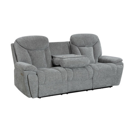 Canapea Sunglow 3 Locuri, Recliner Electric, Suport Pahare, Bej, 228 Cm-01