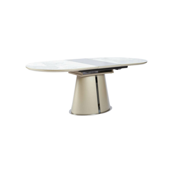 Masa Extensibila Bespin, Alb Si Beige 160/260 x 90 x 76 Cm