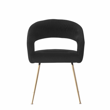 Scaun Solaris, Negru Si Gold, 58 Cm-01