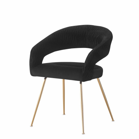 Scaun Solaris, Negru Si Gold, 58 Cm-01