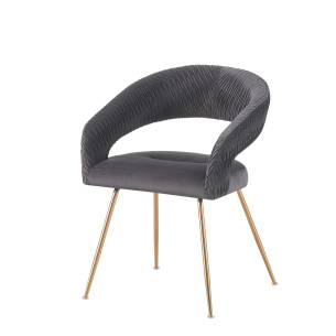 Scaun Solaris, Gri Si Gold, 58 Cm