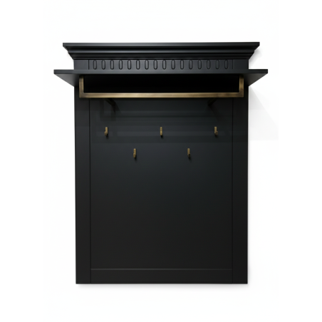 Cuier Saint Tropez Negru, Vopsit, 100 Cm-01