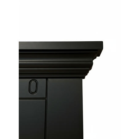 Cuier Saint Tropez Negru, Vopsit, 100 Cm-01