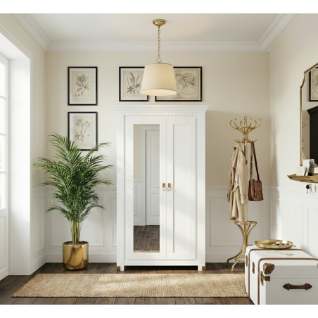 Dulap Cu 2 Usi Saint Tropez Alb, Vopsit 70 Cm-01