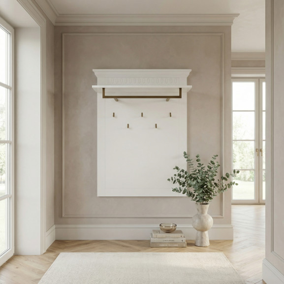 Cuier Saint Tropez Alb, Vopsit, 100 Cm