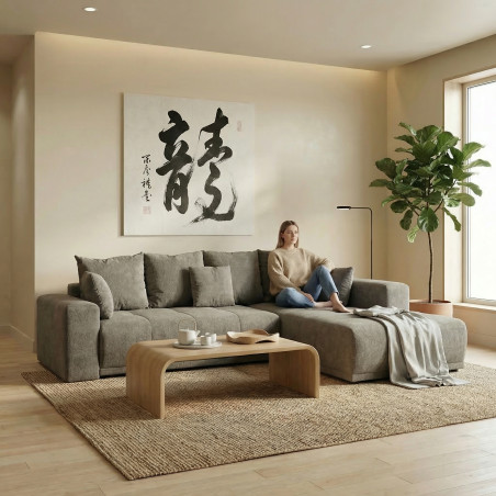 Coltar Extensibil Cu Otoman Dreapta Otis, 5 Locuri, Lada Depozitare, Maro, 280 Cm-01