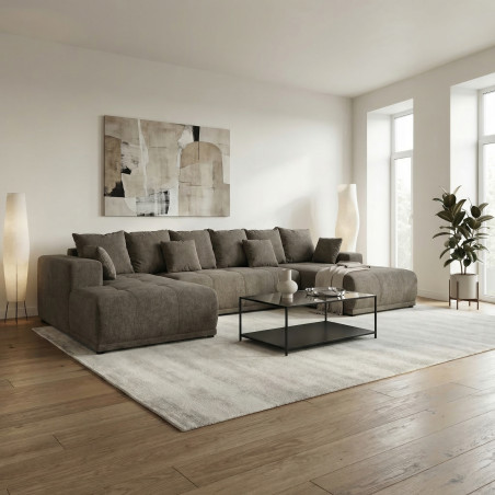 Coltar U Extensibil Otis Stanga, 6 Locuri, Lada Depozitare, Maro, 357 Cm-01