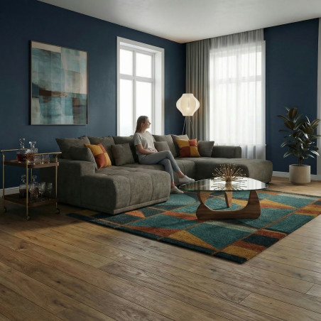 Coltar U Extensibil Otis Stanga, 6 Locuri, Lada Depozitare, Gri Inchis, 357 Cm-01