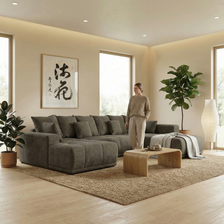 Coltar U Extensibil Otis Dreapta, 6 Locuri, Lada Depozitare, Maro, 357 Cm-01