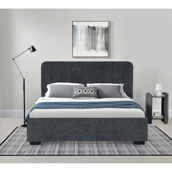 Pat Tapitat Bird Box, Dimensiune Saltea 160 x 200 Cm, Cu Sertare, Somiera Inclusa