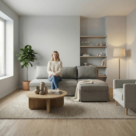 Coltar Extensibil Cu Lada Vario, Interschimbabil Stanga/Dreapta, Gri, 220 X 80 X 155 Cm-01