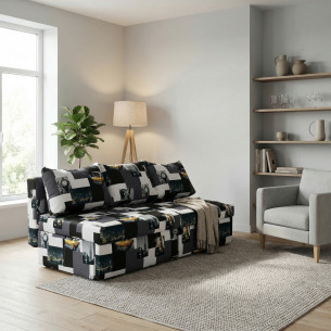 Canapea Extensibila Cu Lada Depozitare Vario Taxi, Multicolor, 191 x 98 x 80 Cm