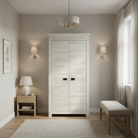 Dulap Cu 2 Usi Casablanca Loft, Gri, 99 Cm-01