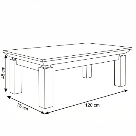 Masa Cafea Casablanca Loft, 120 x 75 x 45 Cm-01