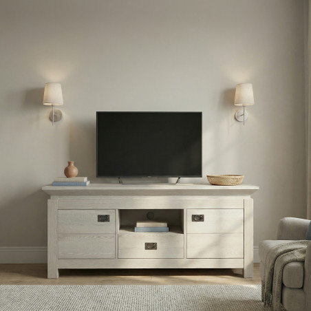 Comoda Tv Casablanca Loft Cu 2 Usi Si 1 Sertar, 156 Cm-01