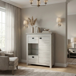 Comoda Bar Casablanca Loft Cu 2 Usi Si 1 Sertar, 118 Cm