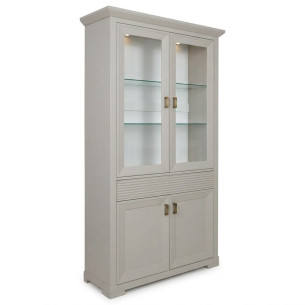 Vitrina Cu 4 Usi Si 1 Sertar Verona Kashmir, 112 Cm