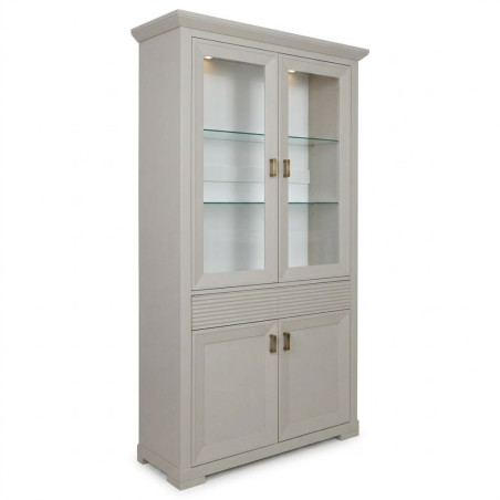 Vitrina Cu 4 Usi Si 1 Sertar Verona Kashmir, 112 Cm-01