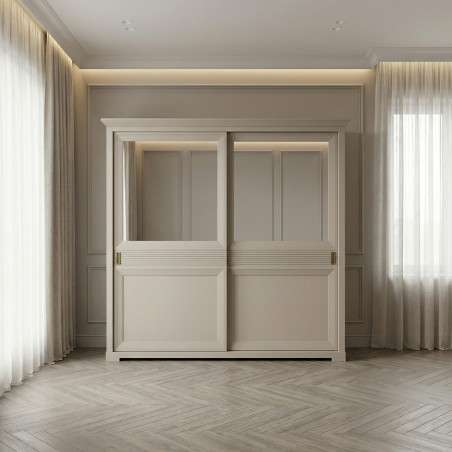 Dulap Dormitor cu 2 usi culisante Verona Kashmir, 219 Cm-01