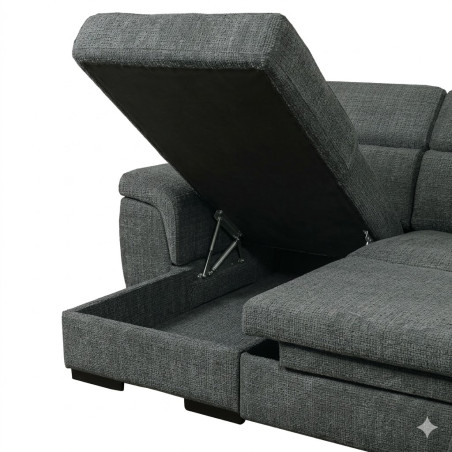 Coltar Extensibil Cu Insula Florida, Interschimbabil Stanga/Dreapta, Cremona 93, 290 Cm-01