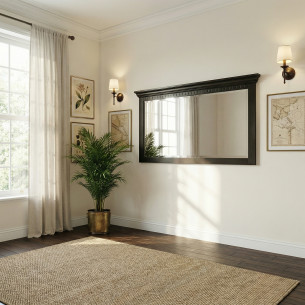 Rama Oglinda Saint Tropez New Negru, Vopsit, 180 cm