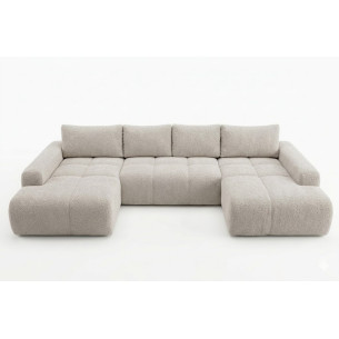 Coltar U Extensibil Luna, 6 Locuri, Onyx 2 Pearl, 330 Cm