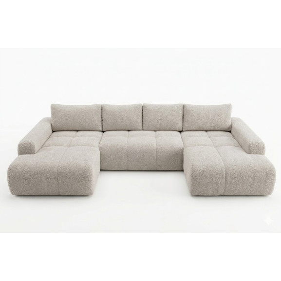 Coltar U Extensibil Luna, 6 Locuri, Onyx 2 Pearl, 330 Cm