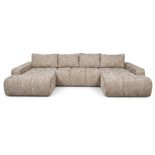 Coltar U Extensibil Luna, 6 Locuri, Onyx 3 Linen, 330 Cm