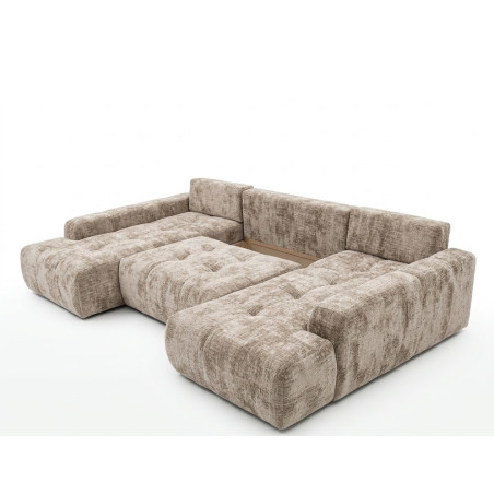 Coltar U Extensibil Luna, 6 Locuri, Onyx 3 Linen, 330 Cm-01