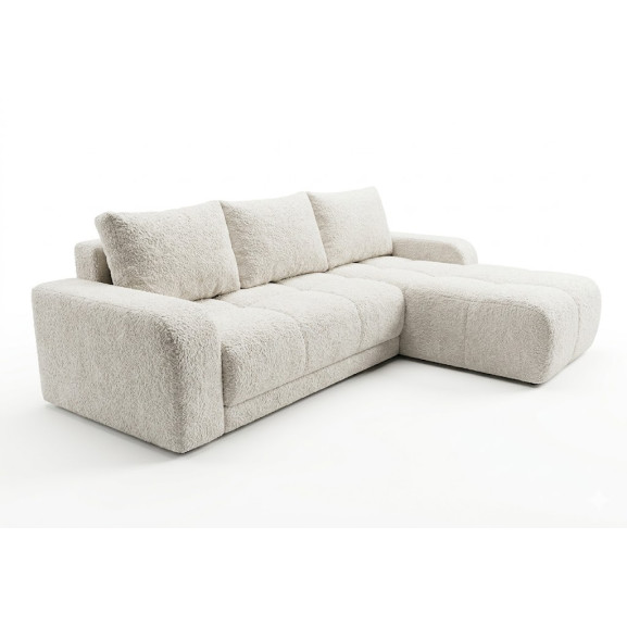 Coltar Extensibil Dreapta Kyoto, Lada Depozitare, 5 Locuri,  Onyx 2 Pearl, 246 Cm