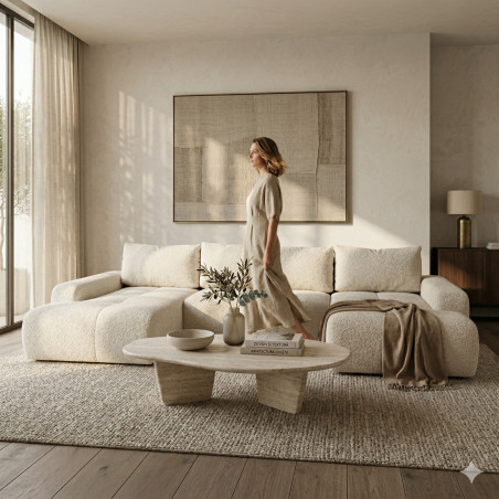 Coltar U Extensibil Luna, 6 Locuri, Onyx 2 Pearl, 330 Cm-01