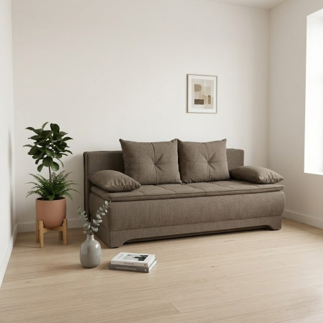 Canapea Extensibila Aurora, 3 Locuri, Lada Depozitare, Storm 15, 202 Cm-01