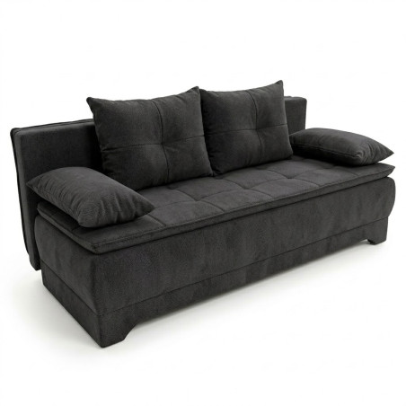 Canapea Extensibila Aurora, 3 Locuri, Lada Depozitare, Storm 99, 202 Cm-01