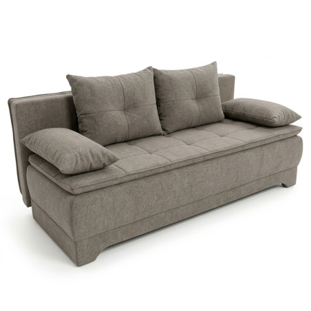 Canapea Extensibila Aurora, 3 Locuri, Lada Depozitare, Storm 08, 202 Cm-01