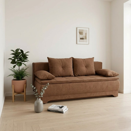 Canapea Extensibila Aurora, 3 Locuri, Lada Depozitare, Storm 54, 202 Cm-01