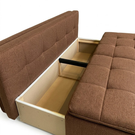 Canapea Extensibila Aurora, 3 Locuri, Lada Depozitare, Storm 54, 202 Cm-01